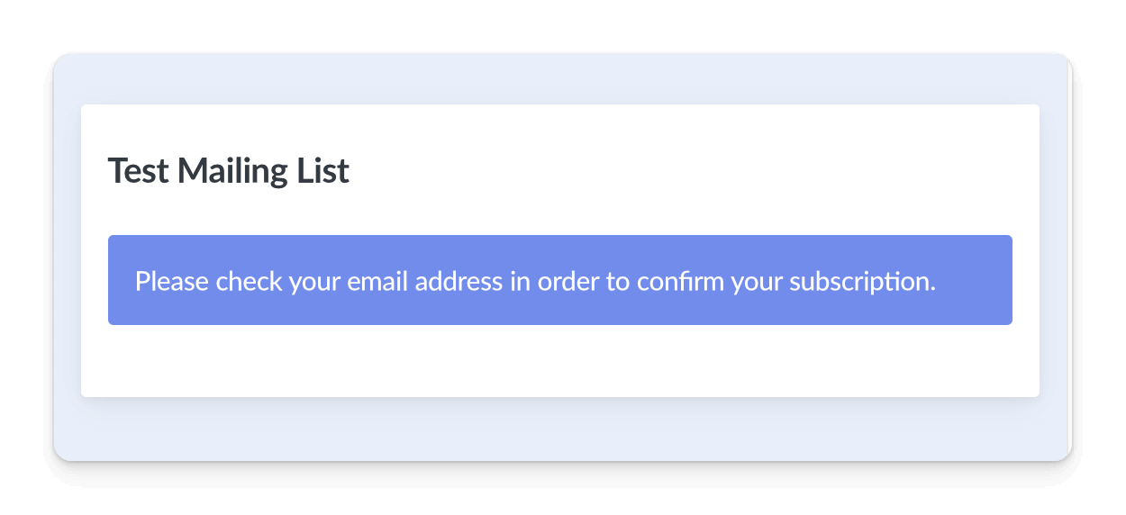 Spotzee email confirmation form